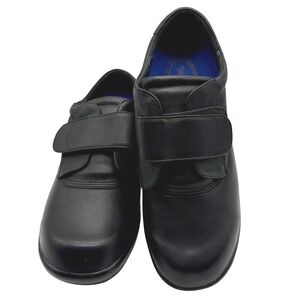 Apex Ambulator B3000W Womens 9.5 X-Wide Black Hook & Loop Diabetic Walking Shoes